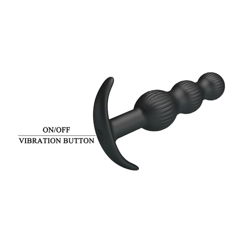 Sidney vibratore anale 10 vibrazioni nero - immagine 9 di 10