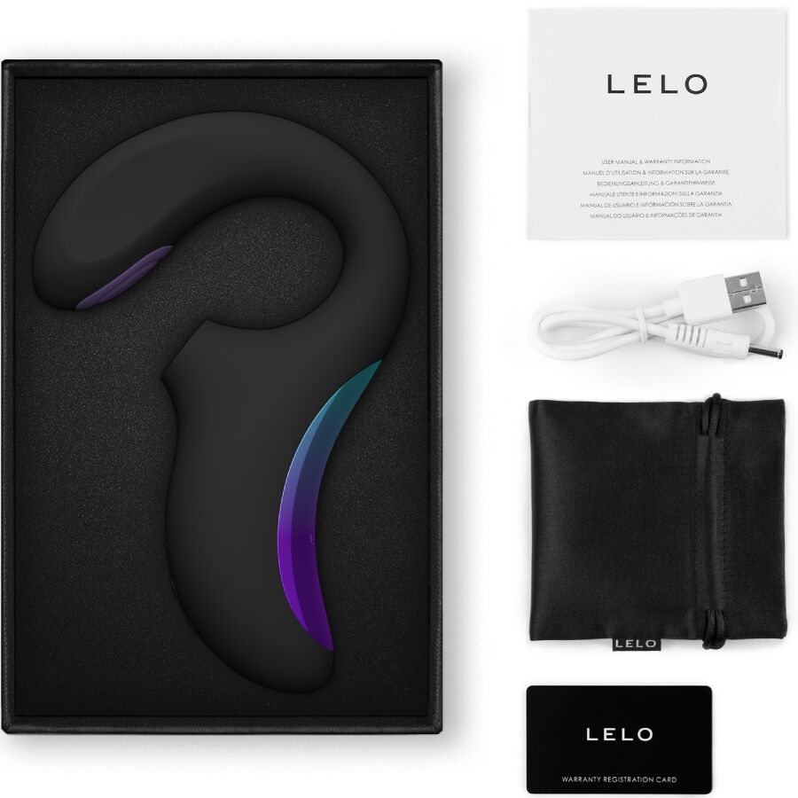 Lelo · Enigma Double Sonic Vibrator Punto G Nero - immagine 3 di 5