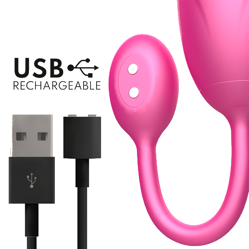 Uovo vibrante tokyo rosa 7,5 x 3,2 cm App - immagine 6 di 8