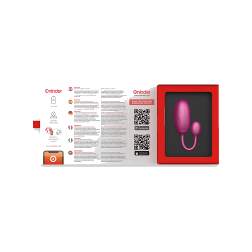 Uovo vibrante tokyo rosa 7,5 x 3,2 cm App - immagine 7 di 8