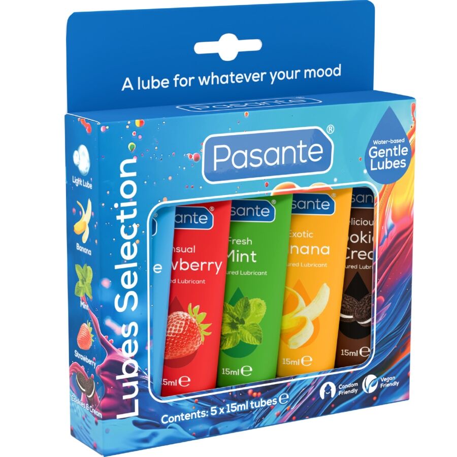 Pasante · Confezione Lubrificanti Aromi Assortiti 5 Unità X 15 Ml - immagine 1 di 5