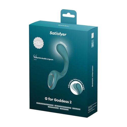 G for Goddess 2 vibratore coniglio verde bottiglia - immagine 3 di 3