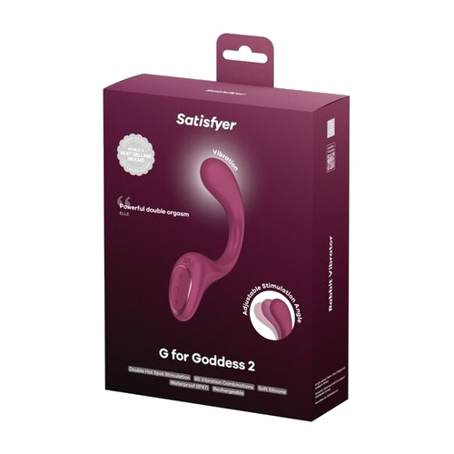 G per Dea 2 vibratore coniglio bottiglia bordeaux - immagine 6 di 6