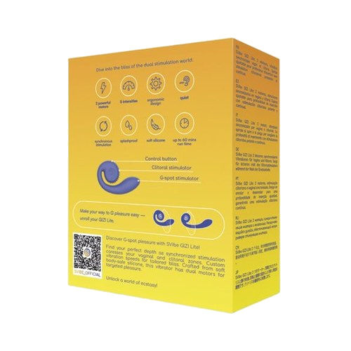Vibratore viola Gizi lite doppio punto g e clitorideo - immagine 5 di 5